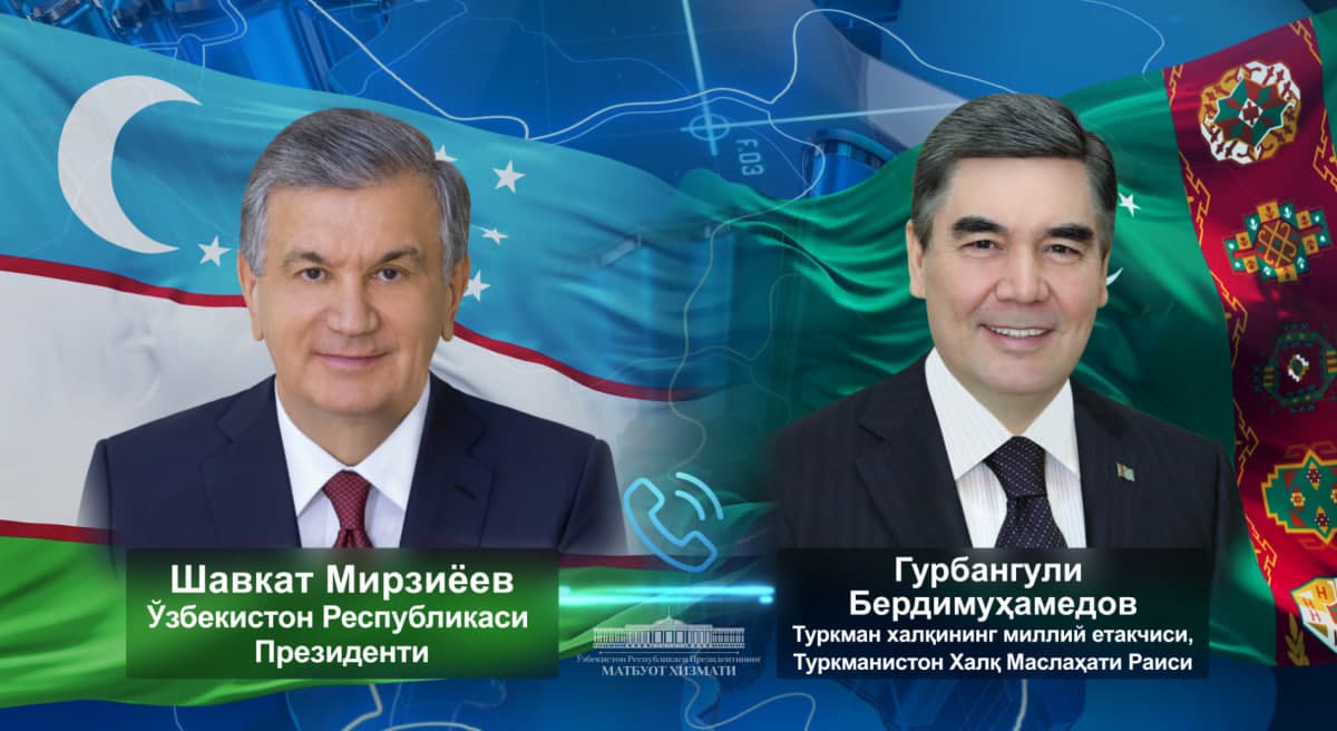 Shavkat Mirziyoyev Gurbanguli Berdimuhamedov bilan telefon orqali muloqot qildi