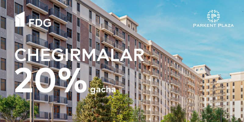 FDG компанияси ўз лойиҳалари доирасида уй-жой сотиб олиш учун 20% гача чегирмалар тақдим этади