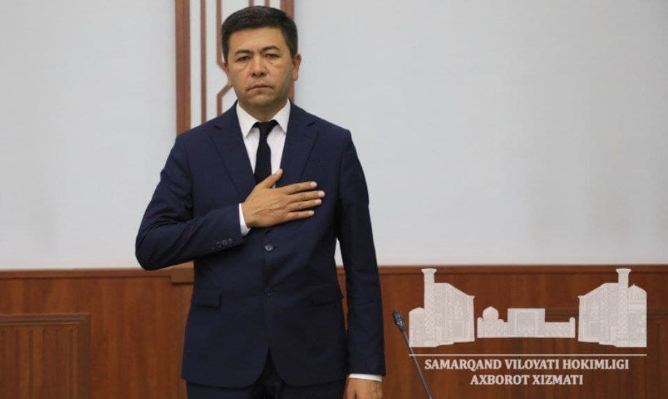 Jamshid Nasriddinov Kattaqo‘rg‘on tumani hokimi lavozimiga tasdiqlandi