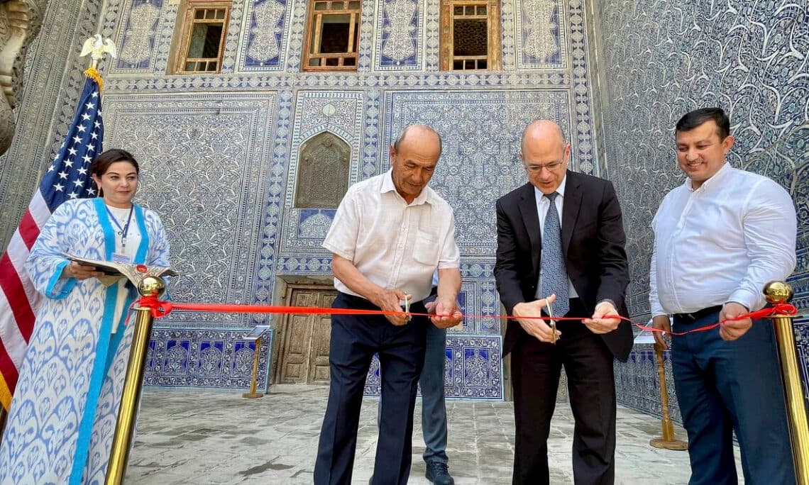 US Embassy Tashkent announces completion of preservation work at Khiva’s Tash-Hauli Palace