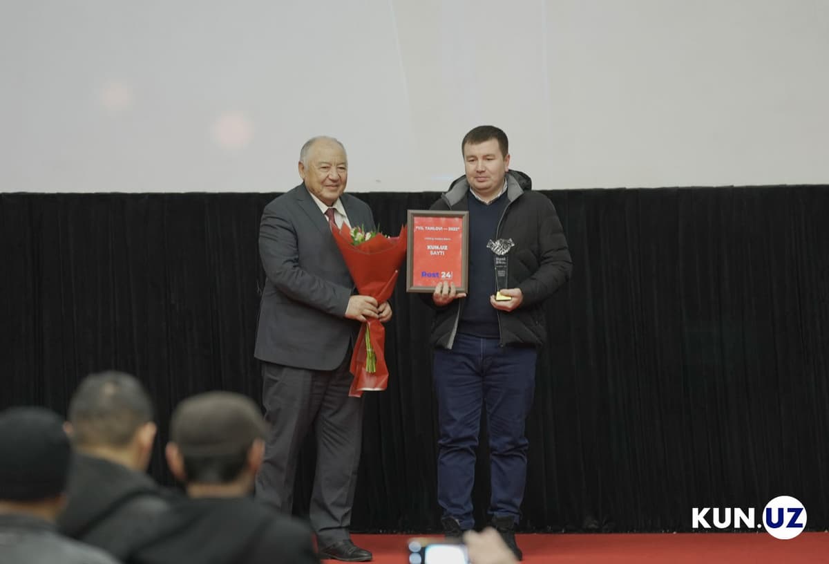 Kun.uz 2022 йилнинг “Медиа лидери” дея эътироф этилди