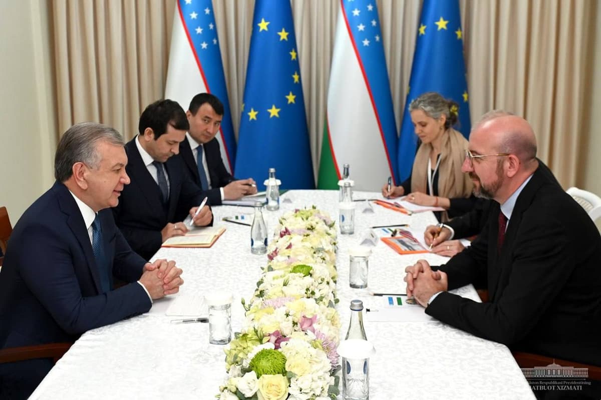 Shavkat Mirziyoyev, Charles Michel discuss strengthening cooperation between Uzbekistan and the EU