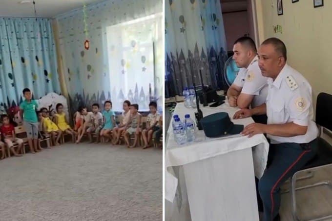 «Profilaktik tadbir o‘tkazilgan» – bog‘chada ma’ruza qilayotgan ichki ishlar xodimlari yuzasidan munosabat berildi