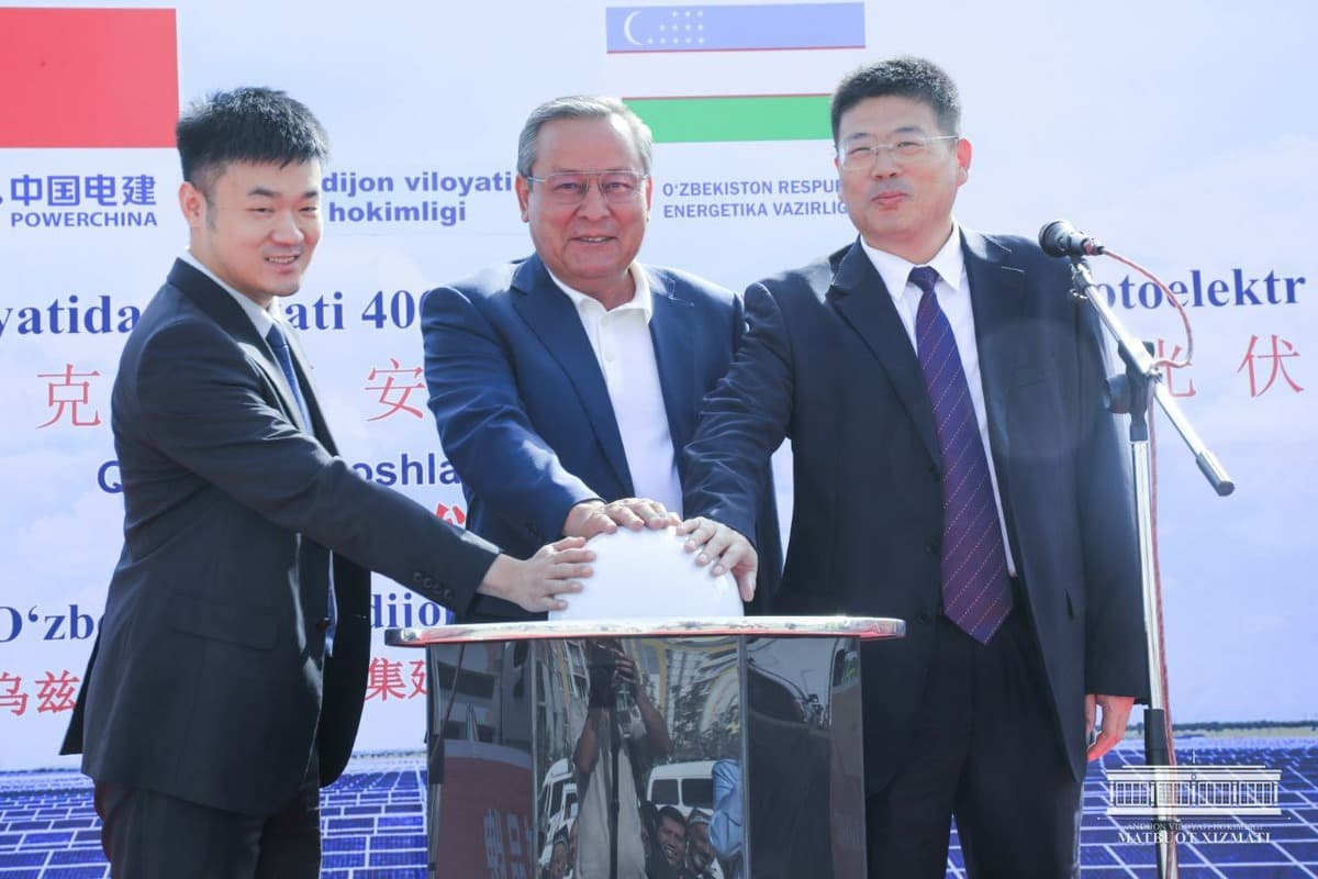 Powerchina begins construction of a 400 MW photovoltaic power plant in Andijan