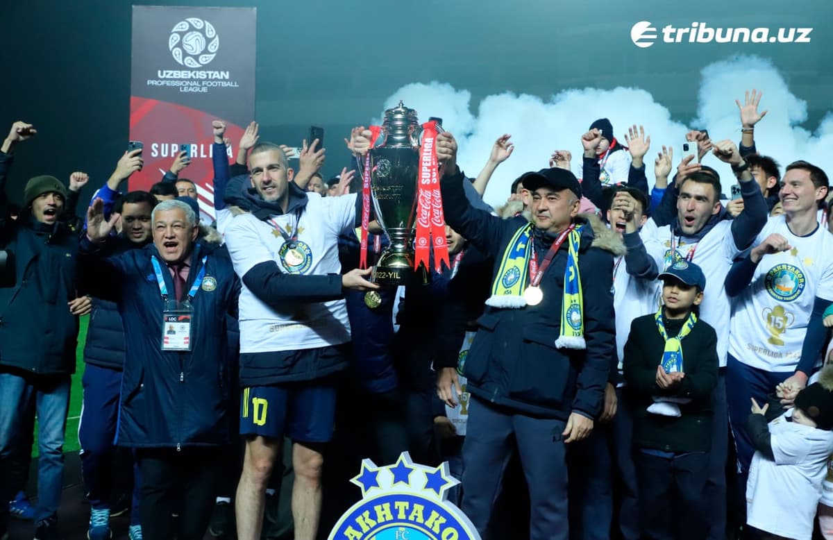 Суперлига: «Пахтакор» – 15-кратный чемпион, «Навбахор» – серебряный призер, «Насаф» – бронзовый
