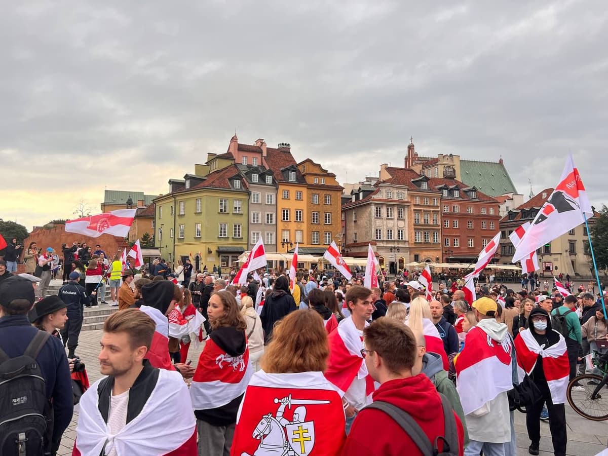 Varshavada mingdan ortiq belaruslik ishtirokida aksiya o‘tkazildi