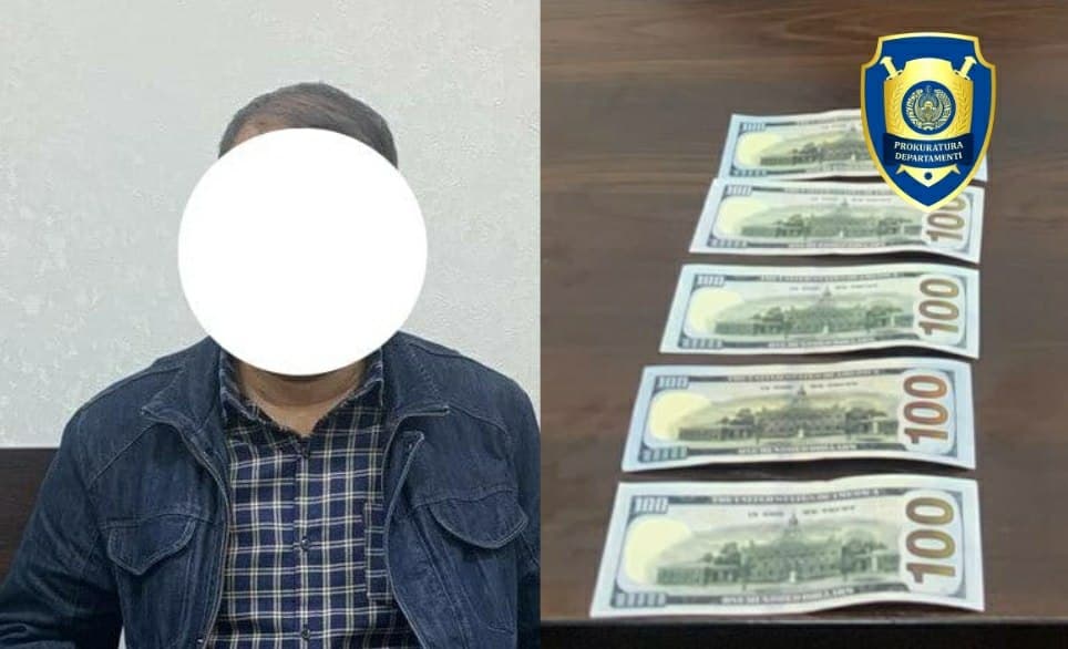 Toshkent viloyati avtomobil yo‘llari hududiy bosh boshqarmasi bo‘lim boshlig‘i pora bilan qo‘lga tushdi