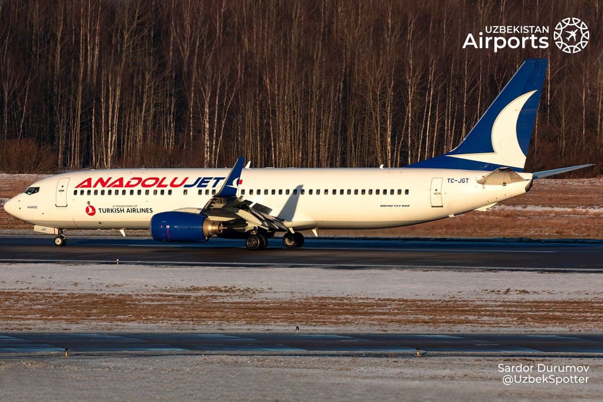AnadoluJet Anqara va Toshkentni to‘g‘ridan to‘g‘ri reyslar bilan bog‘laydi
