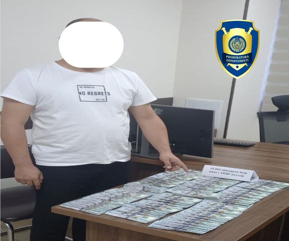 Da’vo arizasini qanoatlantirish evaziga 50 ming dollar so‘ragan shaxs ushlandi