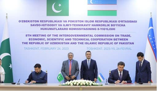 Özbekiston va Pokiston özaro tovar ayirboşlaş hajmini 1 mlrd dollarga yetkazişni rejalaştiryapti