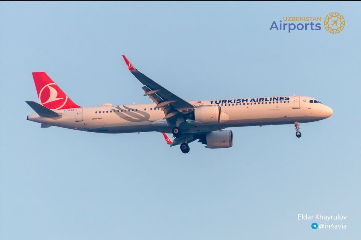 Turkish Airlines'ning Istanbul – Bishkek samolyoti Toshkentga qo‘ndi
