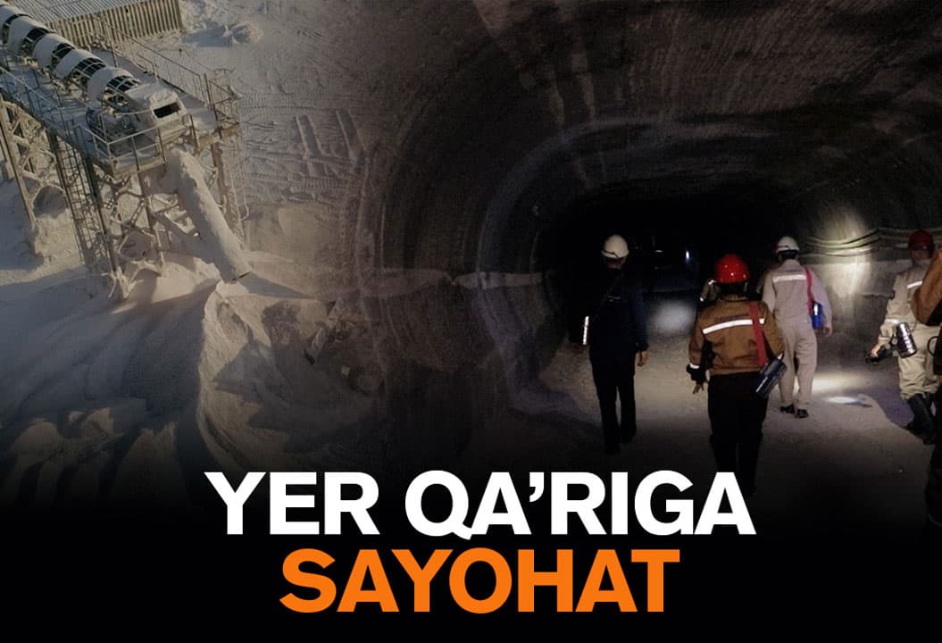 600 metr chuqurlikdagi shaxtaga sayohat