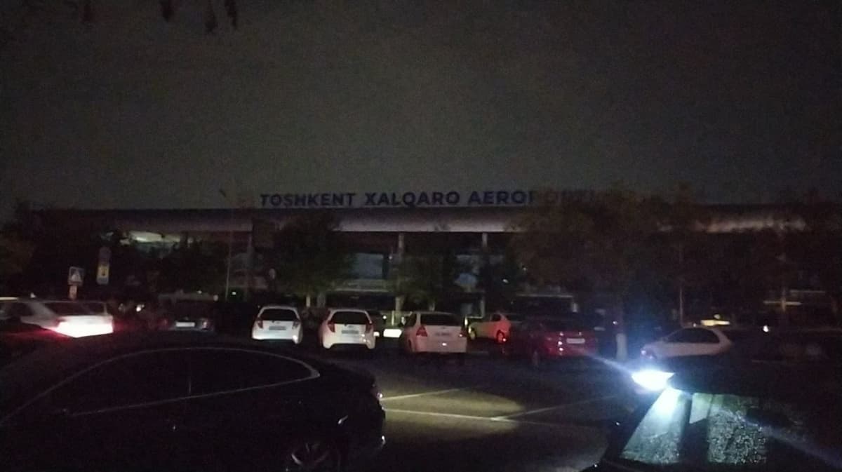 Electricity supply interrupted at Tashkent airport last night (video)