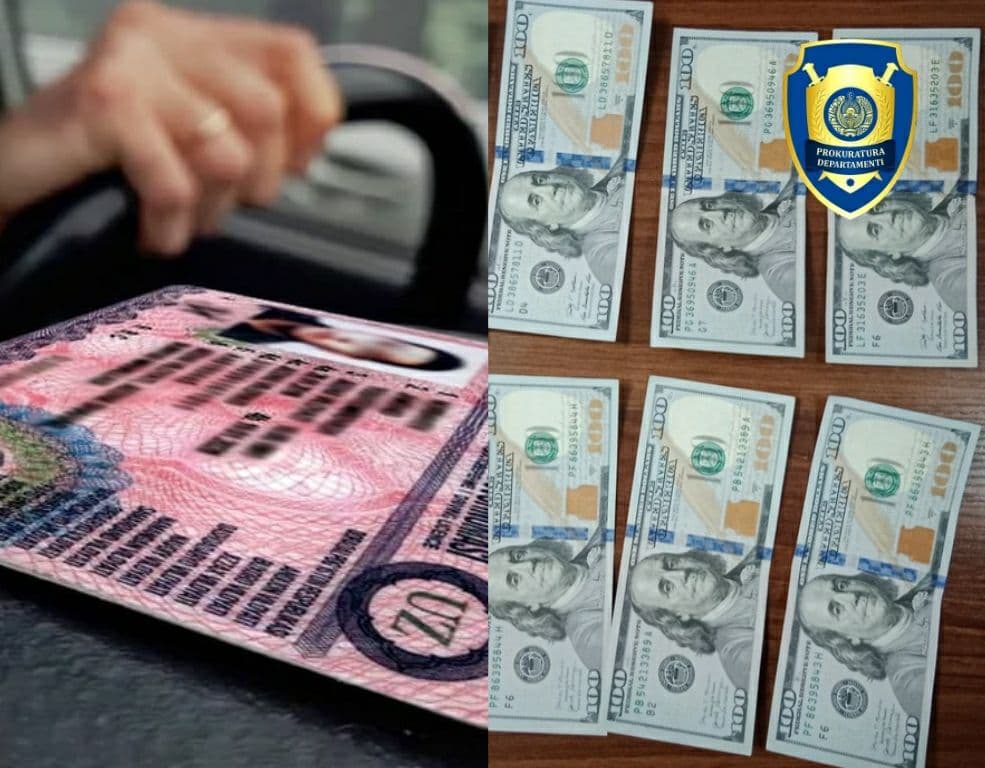 Sirdaryoda 600 dollar evaziga haydovçilik guvohnomasi olib bermoqçi bölgan şaxslar uşlandi