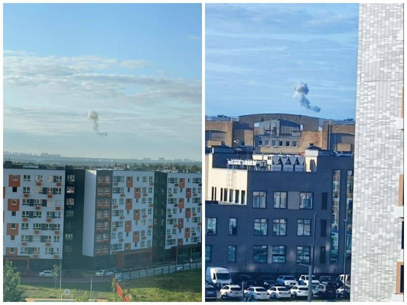 Атака дронов на Москву: сбиты 13 БПЛА, 3 беспилотника врезались в дома