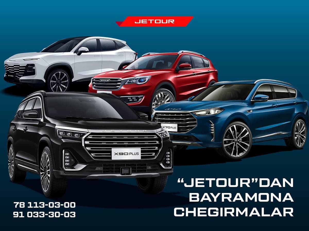“Jetour”ни 22 млндан 45 млн сўмгача чегирмаларда харид қилинг