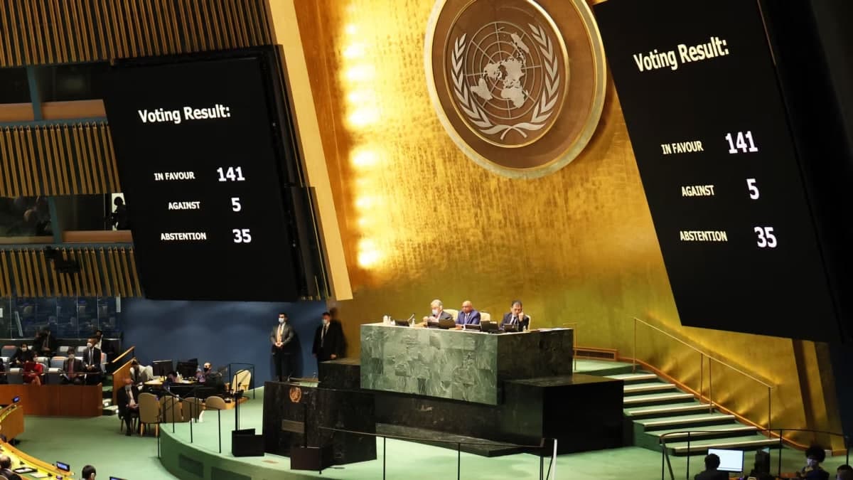 Uzbekistan abstains from voting on UN resolution calling Russia an aggressor