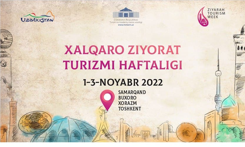 O‘zbekistonda birinchi xalqaro ziyorat turizmi haftaligi o‘tkaziladi
