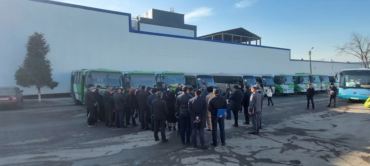 Toshkentdagi 8 ta avtobus saroyi IIV, FVV va Milliy gvardiya qaramog‘iga berilgan