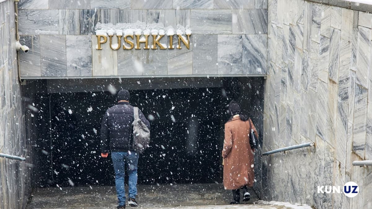 Foto: Qor qoplagan Toshkent