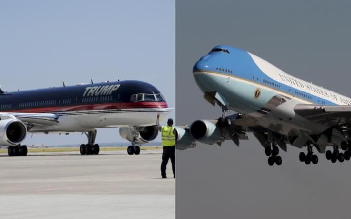 Donald Trampning samolyoti Air Force One'ga qarshi