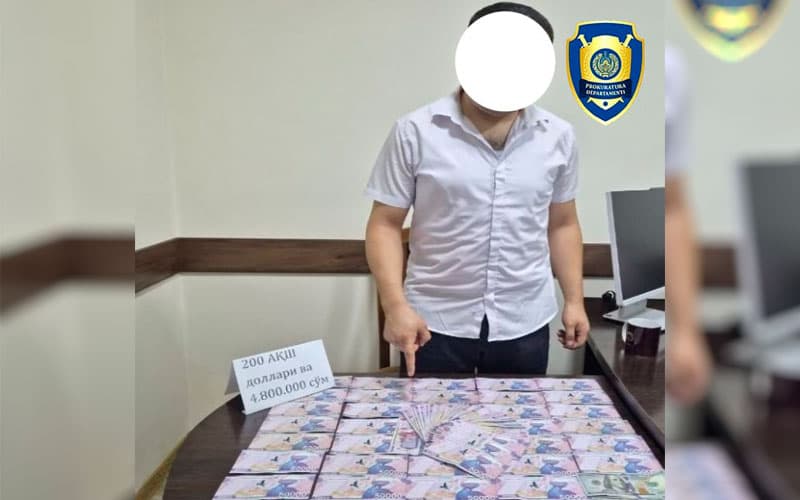 Нафақага чиқариш учун пул сўраган мутахассис қўлга олинди
