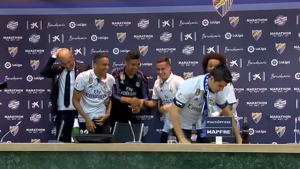 «Real» futbolchilari matbuot anjumani vaqtida Zidanga «hujum qilishdi»