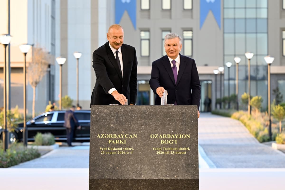 Mirziyoyev va Aliyev Yangi Toshkentda “Ozarboyjon” bogʻini barpo etish ishlarini boshlab berdilar
