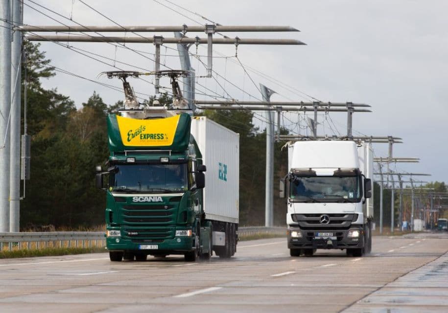 Germaniyada trolleybuslar kabi harakatlanuvchi yuk mashinalar paydo bo‘ladi