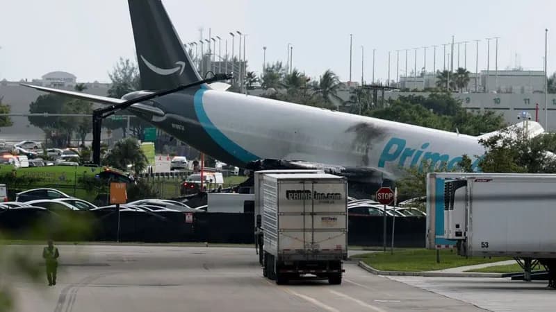 Five dead after Amazon cargo plane crashes at Miami airport