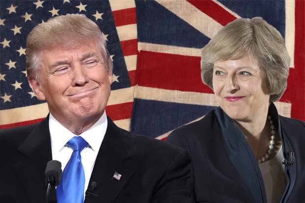 Buyuk Britaniya bosh vaziri Tramp bilan gaplashib oldi