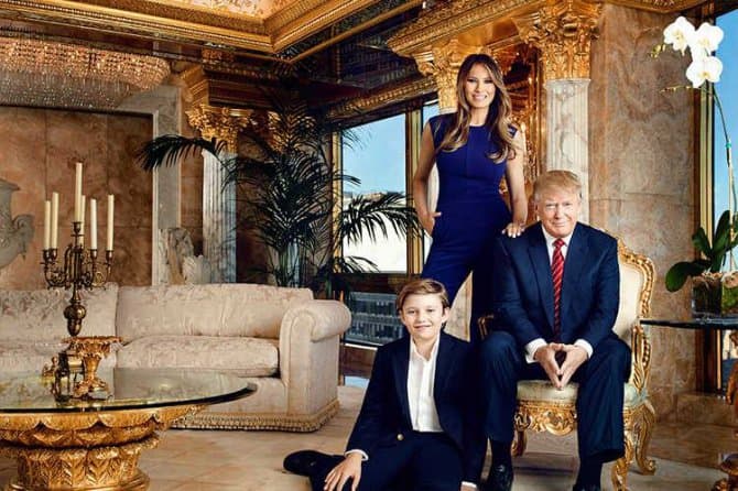 Donald Trampning brilliantlar bilan bezatilgan hashamatli uyiga sayohat