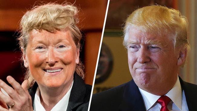 Aktrisa Meril Strip Donald Tramp qiyofasida paydo bo‘ldi
