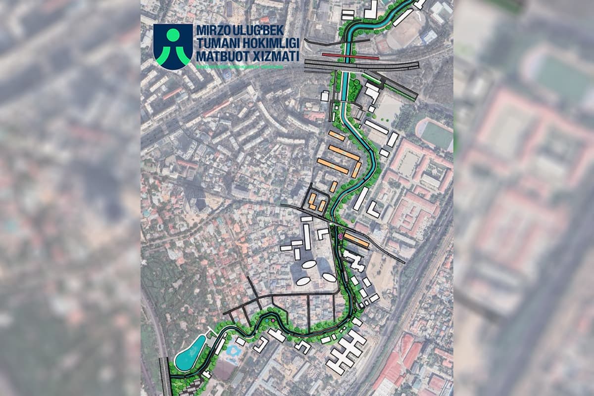 Salar kanali boʻyidagi 1,5 km hudud obodonlashtiriladi