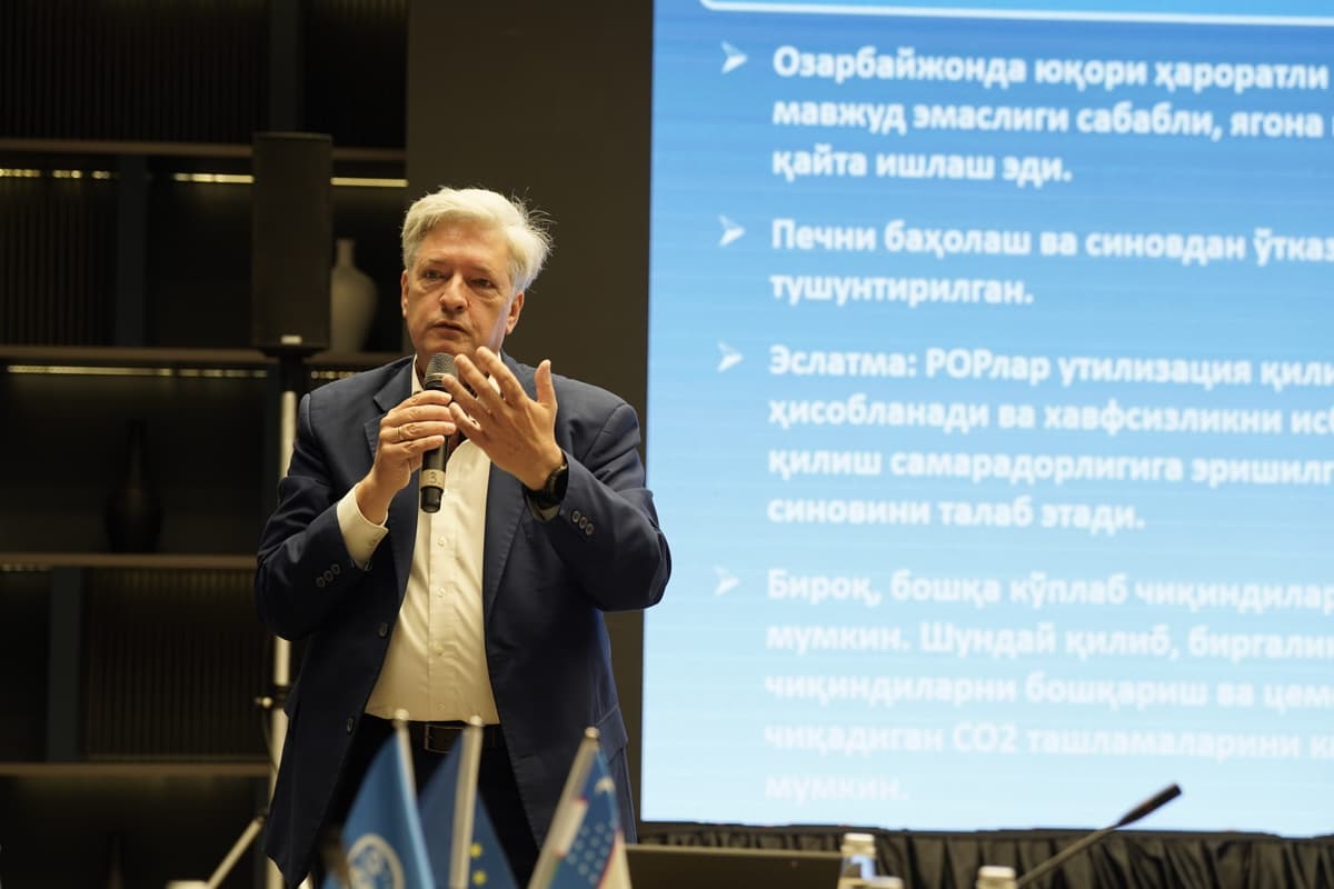 Ўзбекистонда хавфли чиқиндиларни цемент печларида қайта ишлаш таклиф қилинмоқда – лойиҳа қиймати 3,9 млн евро