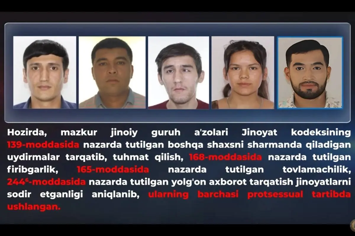 Taftish.uz sayti xodimlariga hukm oʻqildi. Ish doirasida 4 nafar DXX zobiti ham ayblangan