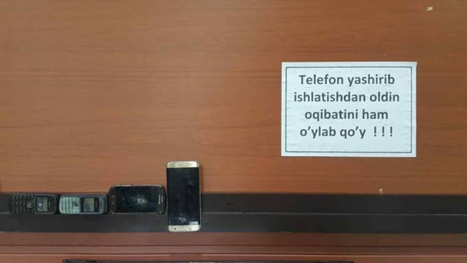 Mixga qoqilgan smartfonlar yoxud yashirib telefon ishlatish oqibati!
