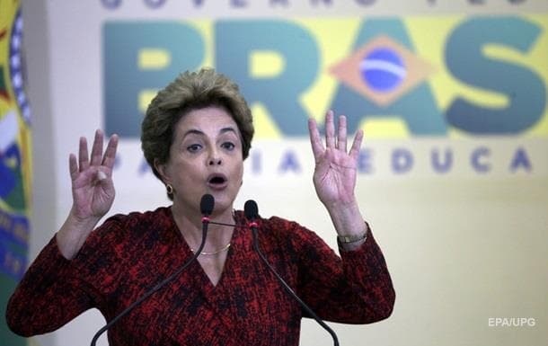 Dilma Russeff Braziliya prezidenti lavozimini o‘z ixtiyoricha tark etmasligini ma'lum qildi