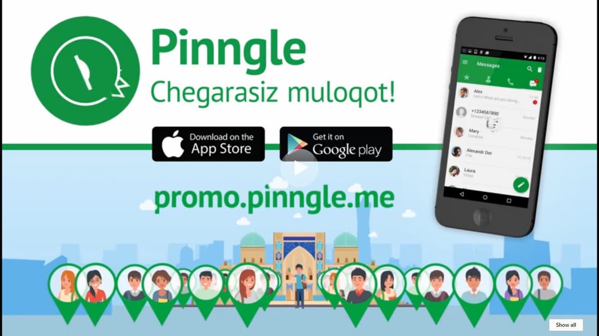 Telegram faoliyatida buzilishlar bo‘lyaptimi? Pinngle messenjerini yuklab oling va bepul muloqot qiling!