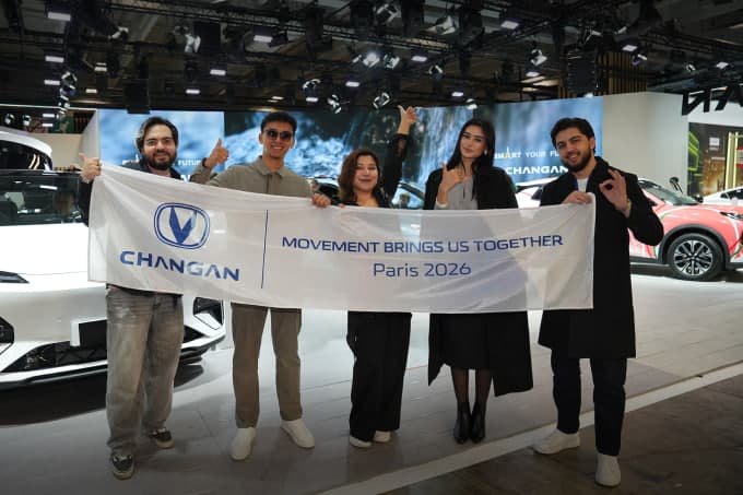 Changan UNI-E'нинг омадли иштирокчилари Париждаги Mondial de l’Auto 2026 кўргазмасида