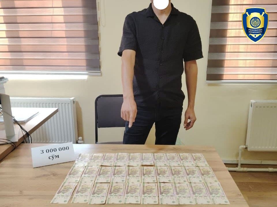 Далолатномани йўқ қилиш учун 3 млн сўм: Фарғонада муҳандис ушланди