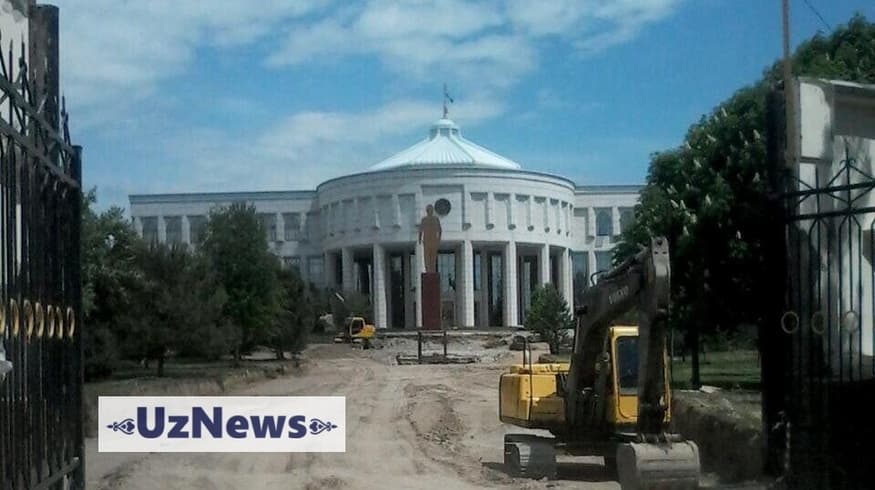 Oqsaroyda Islom Karimov haykalini o‘rnatish ishlari boshlandi