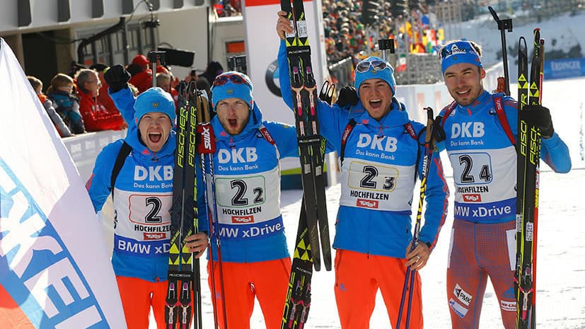Biatlon. JCh-2017. Rossiya 9 yillik tanaffusdan keyin oltin medalni qo‘lga kiritdi.