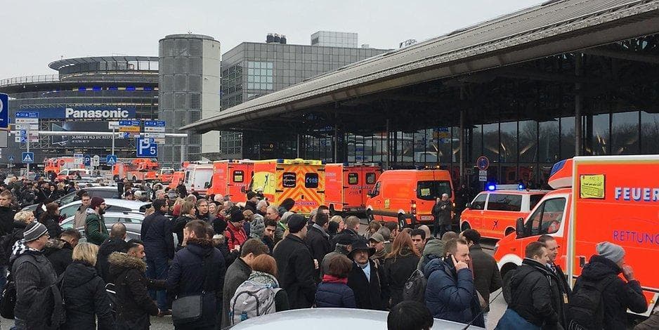 Hamburg aeroportida 50 kishi gazdan zaharlandi