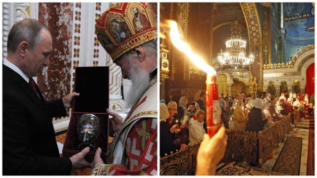 Rossiya patriarxi Kirill Putinga Pasxa munosabati bilan dekorativ pasxa tuxumlarini sovg‘a qildi