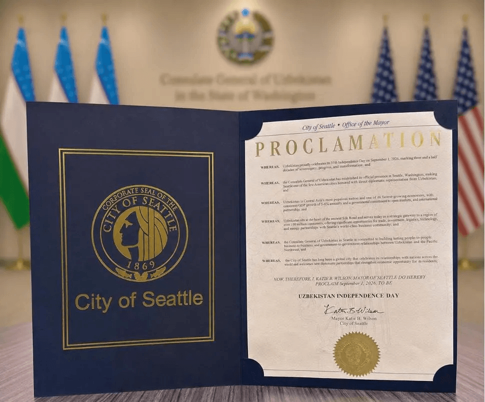 Seattle mayor proclaims September 1 Uzbekistan Independence Day