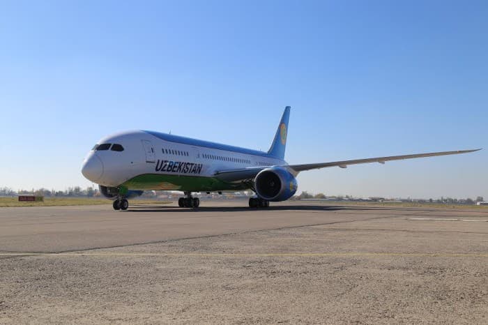 “Ўзбекистон ҳаво йўллари” тасарруфидаги иккинчи Boeing 787 Dreamliner билан илк парвозни амалга оширди