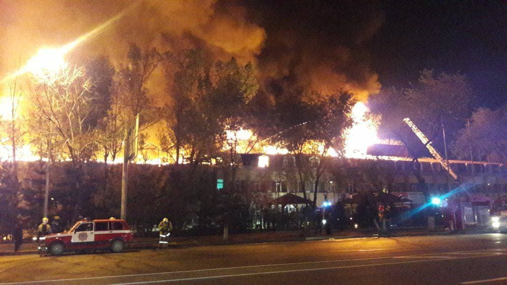 Olmaotada yirik yong‘in ro‘y berdi