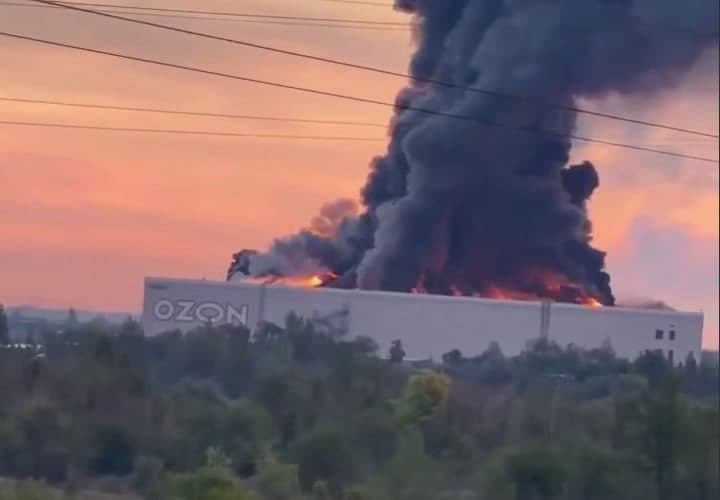 Samarada Ozonʼning yirik omboriga dronlar hujum qildi
