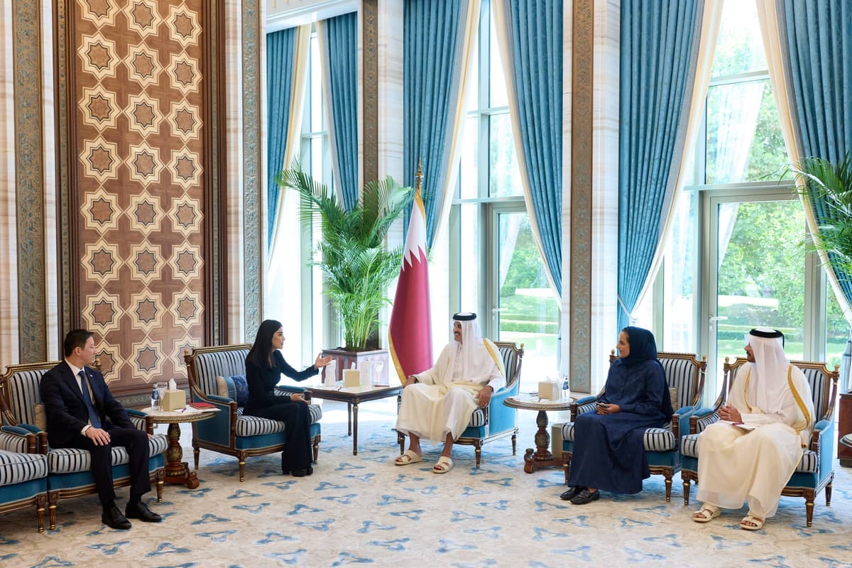 Head of Uzbekistan’s Presidential Administration Saida Mirziyoyeva holds talks with Qatar’s Emir Sheikh Tamim bin Hamad Al Thani